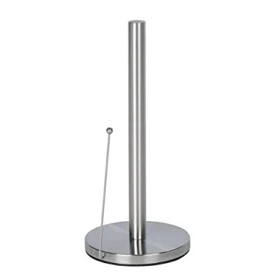 Image of WENKO Kitchen roll holder Clayton, Stainless steel, 15 x 33 cm