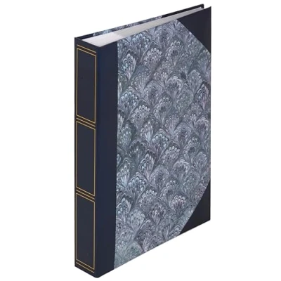 Image of Large Memo Slip In Photo Album Holds 300 6 x 4 Photos (10x15cm) (Blue Marble)
