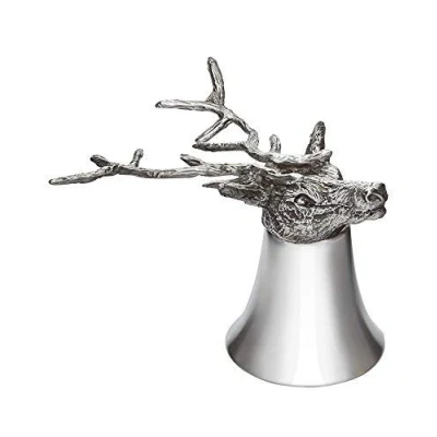 Image of Wentworth Pewter Stag Jigger, Stirrup Cup, Measure, Cup Dia:80mm H:60mm /Pewter