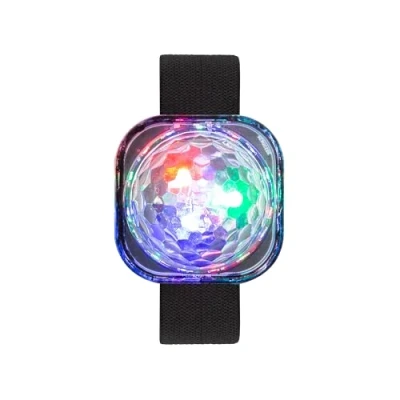 Image of Global Gizmos 51569 Disco Ball Wristband/Mini Light for Kids &amp; Adults / 5 Lighting Modes/USB Charging Cable Included