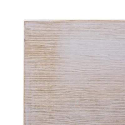 Image of Bolero Pre drilled Square Tabletop with Oak Veneer, Vintage White, Size: 700 mm, Wood Effect Table Top, Indoor Use, Heat &amp; Water Resistant, Café Restaurant Tables, CY951