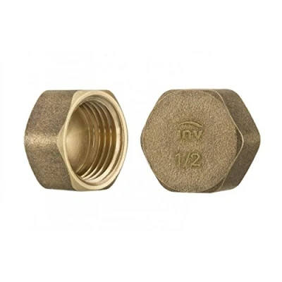 Image of 3/8&quot; inch Thread Brass Pipe Screw Hex Female Blanking Plug Tube End Cap