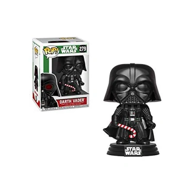 Image of Funko POP! Bobble: Star Wars: Holiday Darth Vader Collectable Vinyl Figure Gift Idea Official Merchandise Toys for Kids &amp; Adults Movies Fans Model Collectors and Display