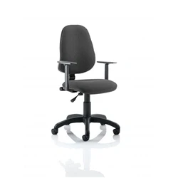 Image of Eclipse Plus I Lever Task Operator Chair with Height Adjustable Arms Charcoal