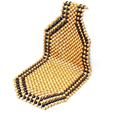 Image of Wooden beaded seat for Car/Van/Tax, Massage Comfortable Cushion car beads covers cover