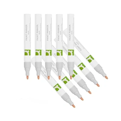 Image of Q Connect Paint Marker Pen Medium White (10 Pack) KF14452