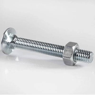 Image of M10 x 75mm (3 Inch) Coach Carriage Bolt and Nut BZP Pack of 10
