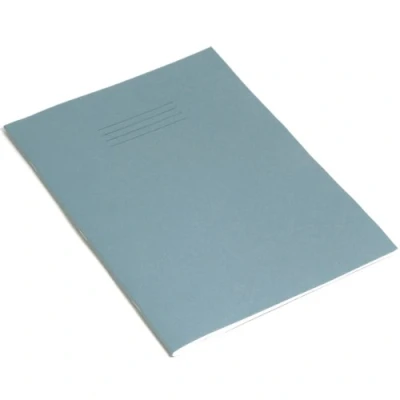 Image of Rhino Stationery Exercise Book A4 64 Page 6mm Lined With Margin Light Blue Learning Resources School Books Pack of 10