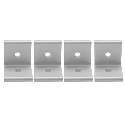 Image of L Corner Bracket,1515 2020 3030 4040 4545 Connector Angle Bracket Connection Joint for Aluminum Profile(Silver 3030)