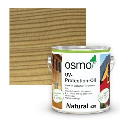 Image of Osmo UV Protection Oil Tints, Biocide Free (750ml, 429, Natural)