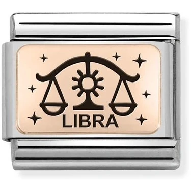 Image of Nomination Rose Gold Libra Charm