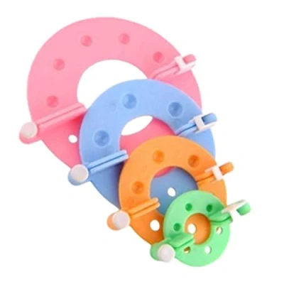 Image of Kaxenig Maker for Yarn, Yarn Fiber String Ball Wool Winder Knitting Crochet Craft Tool Kit, Pompom Set Fluff