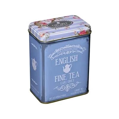 Image of New English Teas Floral tea Tin containing 125g loose leaf Earl Grey