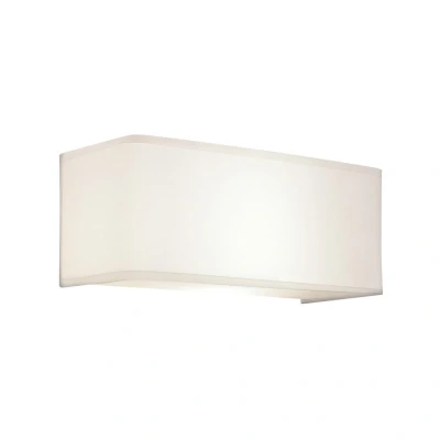 Image of Ashino Wide 1 Light Indoor Wall Fabric, E27