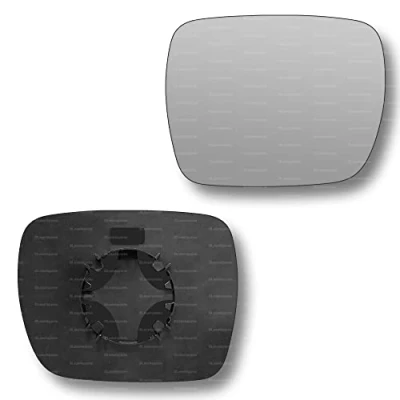 Image of Less4spares Replacement Wing Mirror Glass Left Compatible with Renault Kangoo 2009 2013 CLIP ON Passnager Near Side N/S Convex