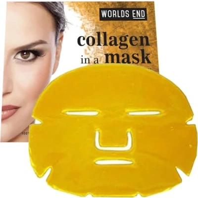 Image of 5 x Premium Gold Bio Collagen Crystal Face Mask, Anti ageing Skin Care