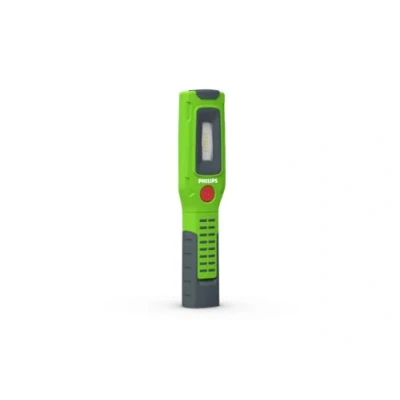 Image of Philips Xperion 3000 Pillar LED work light, rugged rechargeable inspection lamp, hand 500lm, pivoting base, Grün