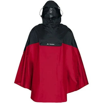 Image of VAUDE Covero II Men’s Poncho, Men, Poncho II, Indian Red, Large