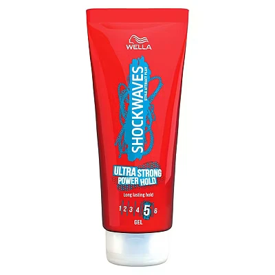 Image of Wella Shockwaves Ultra Strong Power Hold Hair Gel 200ml