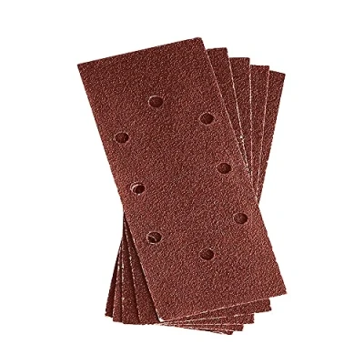 Image of Dekton 5PC Hook and Loop Sanding Sheets 230mm/Extra Coarse 120 Grit Ideal for Sheet Sanders Multi Surface Use on Wood, Metal, Plaster, Plastics &amp; Paint Heavy Duty Performance