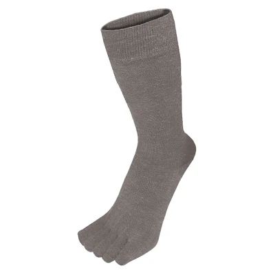 Image of TOETOE Men, Women Outdoor Wool Mid Calf Seamless Plain Toe Socks, Hygienic, Breathable 1 pair Grey S/M/L
