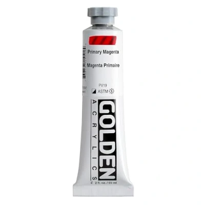 Image of Pro Art Golden Heavy Body Acrylic Paint 2 oz Primary Magenta