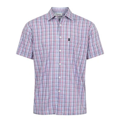 Image of Champion Mens Poole Country Casual Short Sleeve Shirt Red XXL