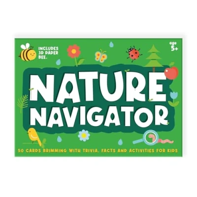 Image of Nature Navigator Kids Trivia Cards Fun &amp; Educational Wildlife Quiz and Activity Flash for Ages 5 7 Includes Pop Out Bee Craft Gift Boys Girls