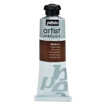 Image of Pebeo 60 ml Artist Acrylics, Burnt Umber Brown