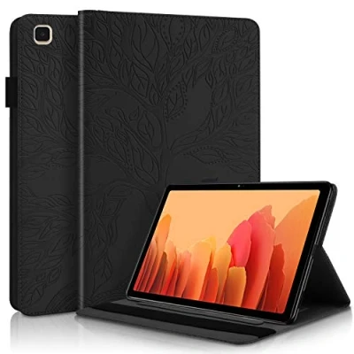 Image of Succtop Case Galaxy Tab A7 10.4&quot; 2022/2020,Folio Flip PU Leather Cover A7,Pen Holder Standing Wallet Protective Tablet Samsung T500/T505/T507/T503/T509,Black
