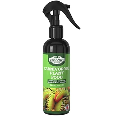 Image of Growlands Carnivorous Plant Food Spray 300 ml Fertilizer Designed for all Plants Venus Fly Trap Food, Sundew Pitcher Ready to Use