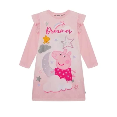 Image of Brand Threads Peppa Pig Girls Nighty (18 24 Months) Pink