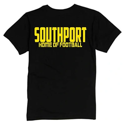 Image of Southport Home of Fooball Premium Mens Tee Shirt XX Large Black