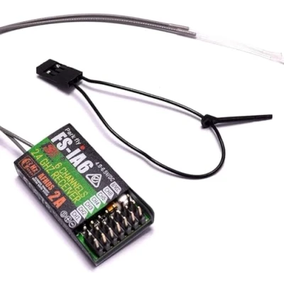 Image of Yangers Flysky FS IA6 Receiver, 6 Channels 2.4GHz AFHDS 2A RC Transmitter Receiver for I4X I6 I6X I6S GT2G GT2E I8 I10 TH9A GT5 IT4S TM10 Model