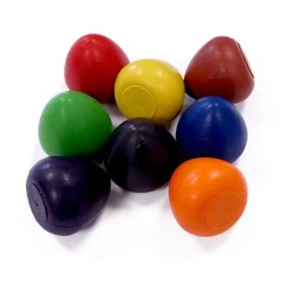 Image of Major Brushes Chubby Egg Shaped Wax Crayons 5cm x Set of 8