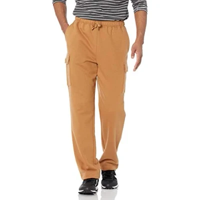 Image of Amazon Essentials Men&#039;s Cargo Fleece Joggers, Tan, XXL