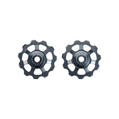 Image of BBB Cycling 11 T 7075 Aluminium Derailleur Jockey Wheels I Shimano SRAM and Campagnolo Compatible Pulleys 9 10 Speed AluBoys BDP 21, Grey