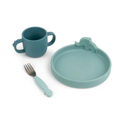Image of My First Done By Deer Peekaboo Friends Dinnerware BLUE