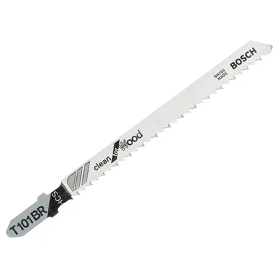 Image of Bosch 5x T 101 BR Clean for Wood Jigsaw Blade (for Softwood, Plywood, Length 100 mm, Professional Accessory Jigsaw)