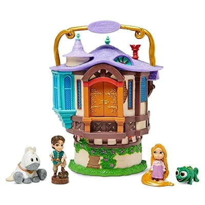 Image of Disney Animators&#039; Littles Rapunzel Tower Play Set Tangled, Multicolored