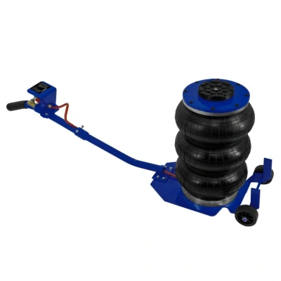 Image of Air Bag Jack 3.5 Ton 7700 LBS Capacity Long Lever Rubber Grip Handle Pneumatic Heavy Duty Quick 3 5 Second Car Lifting Triple Auto Repairing Tyres Changing 16.5 40cm / 16 Inch Range