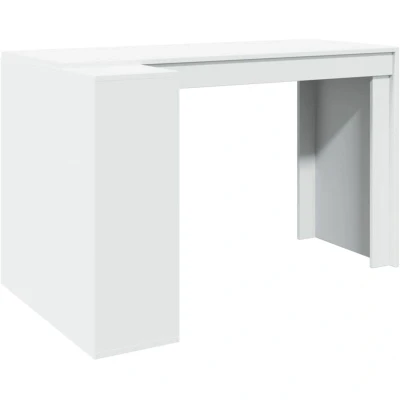 Image of vidaXL Office Desk White 123.5x73.5x75 cm Engineered Wood
