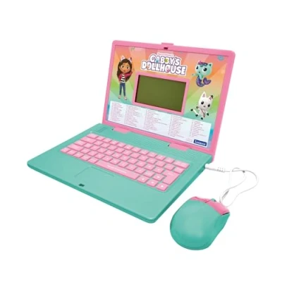 Image of Lexibook JC598GDHi3, Pandy Paws, Cats, Gabby&#039;s Dollhouse, Bilingual ENGLISH/GERMAN Educational computer, Toy for children with 124 language, writing, maths, logic, music activities and games