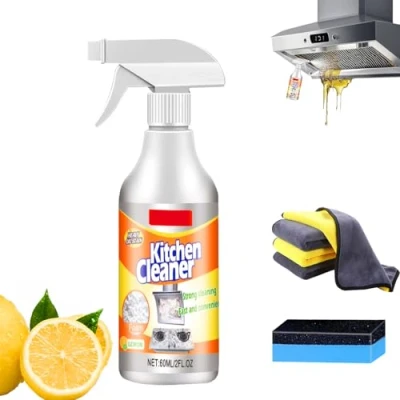 Image of Kitchen Foam Cleaner Spray, Powerful Cleaner, Heavy Duty Foaming Degreaser and Multifunctional 60ml (1 PCS)