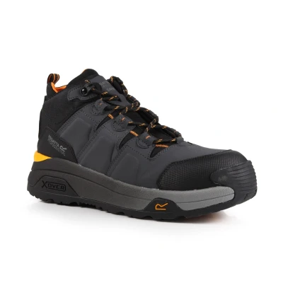 Image of Regatta Professional Men&#039;s Hyperfort Safety Hiker Black Gun Metal, Size: UK 6