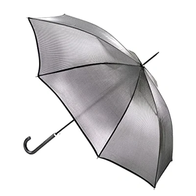 Image of Fulton Kew Umbrella Silver Iridescent Print One Size