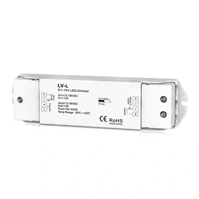 Image of 0/1 10V LED Dimmer 1CH 12A Constant Voltage Single Channel Dimmable Driver DC12 36V