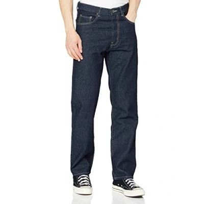 Image of Enzo Men&#039;s Bcb3 Straight Jeans, Blue (Indigo Wash Blue), 30W 32L UK