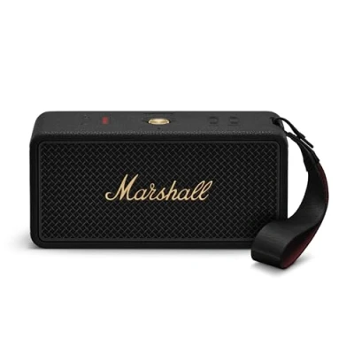 Image of MARSHALL Middleton II Portable Bluetooth Speaker Black &amp; Brass,