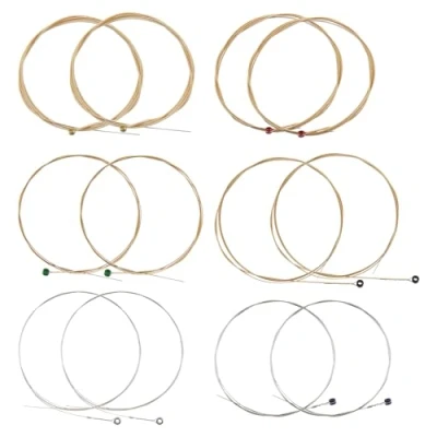 Image of SG Store 2Sets Guitar Strings Acoustic EJ16 Phosphor Bronze Wound Custom Light Gauge 12 53 for 6 String
